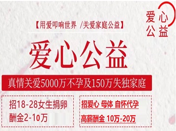 兖州捐卵助孕生子 爱心志愿者招募